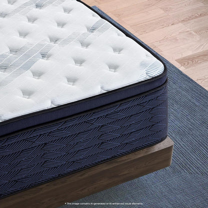 14 Inch Full Mattress, Luxury Euro Top Hybrid with Latex, 54X758