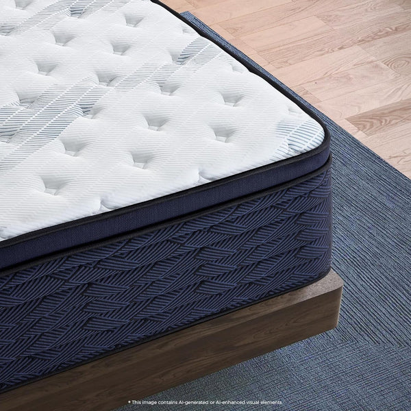 14 Inch Full Mattress, Luxury Euro Top Hybrid with Latex, 54X758