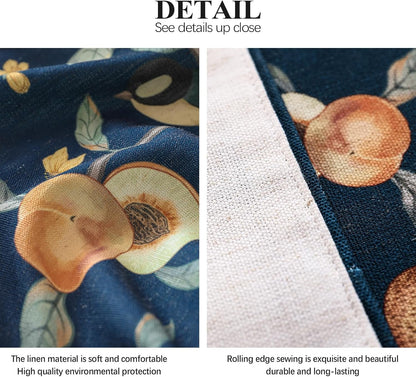 Designer Vintage Linen Long Table Runner,102"X12"-Deweya Blue5