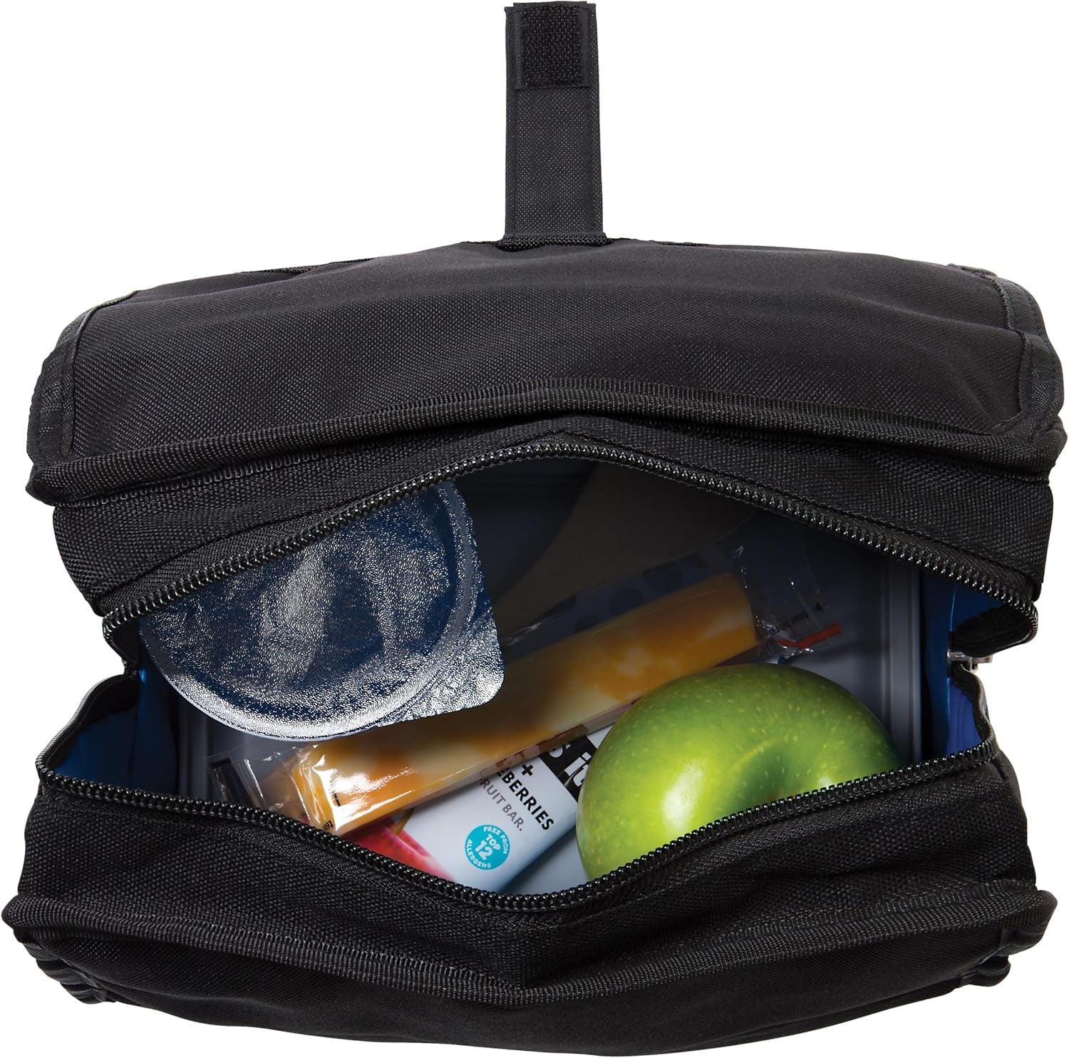 freezable-lunch-bag-black-built-with-ecofreeze-technology-foldable-reusable-zip-and-fold-closure-with-buckle-handle-perfect-for-school-and-office-lunches