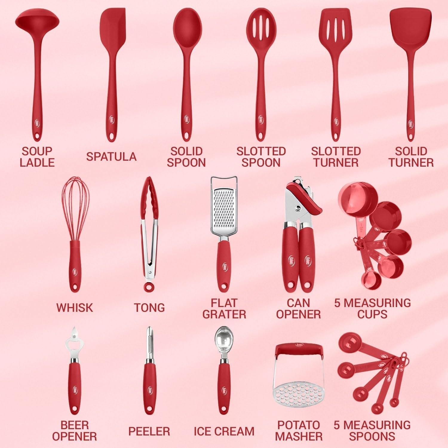 silicone-kitchen-utensils-set-24-pcs-cooking-utensils-set-can-opener-masher-turner-spatula-446-f-heat-resistant-non-stick-premium-silicone-and-stainless-steel-utensil-set