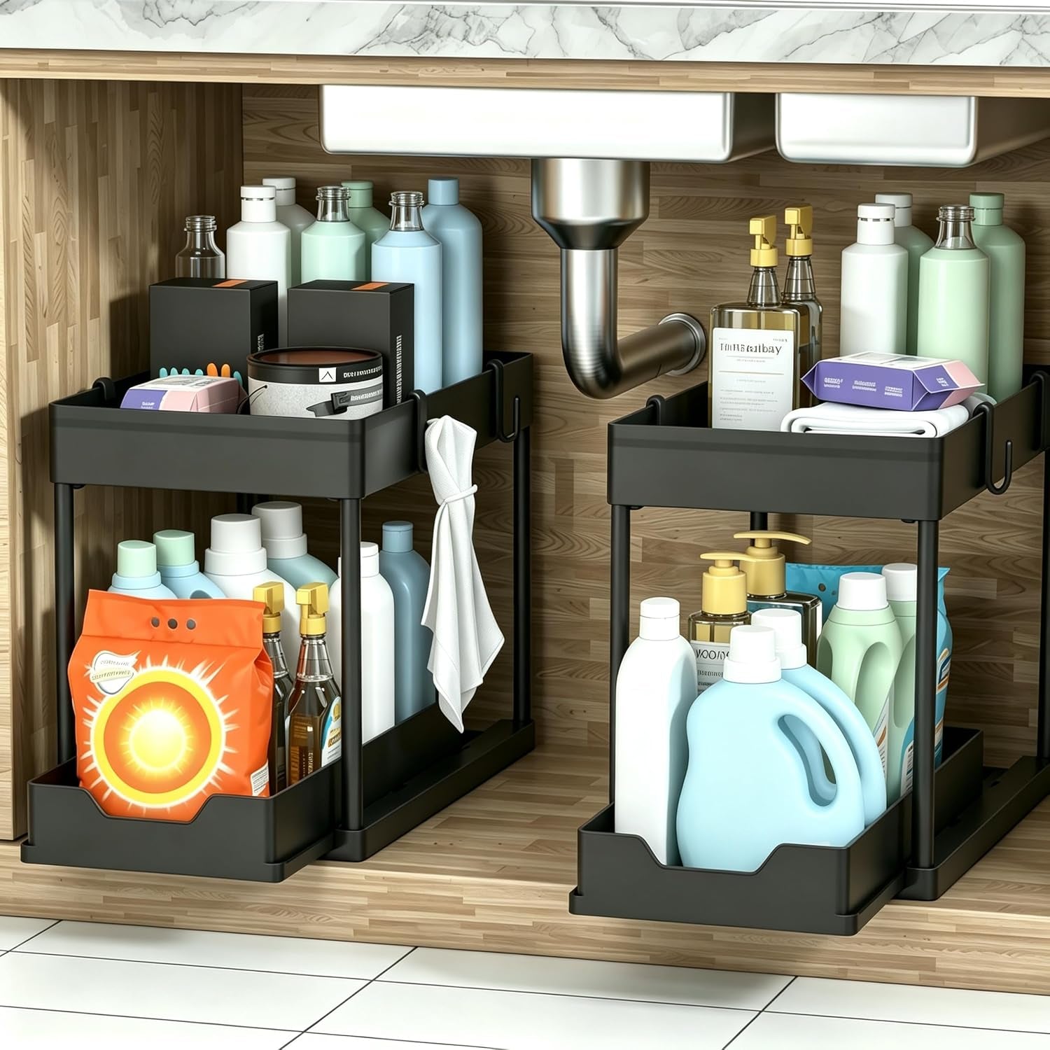 under-sink-organizer-2-pack-bathroom-cabinet-organizer-2-tier-sliding-cabinet-basket-organizer-drawer-multi-purpose-bath-collection-baskets-for-bathroom-black