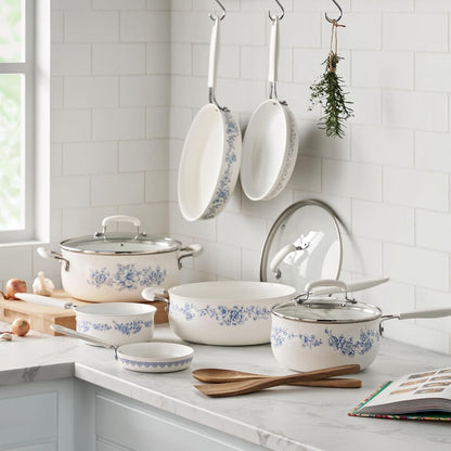 12-Piece Aluminum Ceramic Cookware Set - Nonstick Pots & Pans for Effortless Cooking2