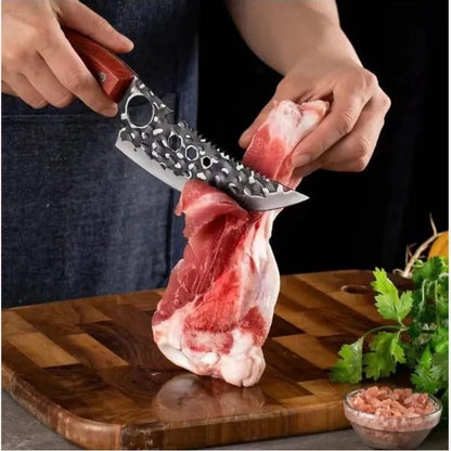 Meat Cleaver, Handmade Forged Boning Knives Stainless Steel Kitchen Knife Fruit Knife Meat Cleaver Butcher Knife Barbecue Cooking Knives8