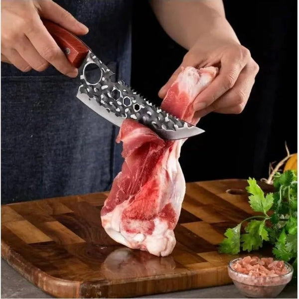 Meat Cleaver, Handmade Forged Boning Knives Stainless Steel Kitchen Knife Fruit Knife Meat Cleaver Butcher Knife Barbecue Cooking Knives8