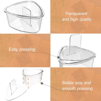 2PCS Clear Onigiri Rice Ball Mold Makers,Triangle Rice Ball Mold Maker,Sushi Press Mold for Kid Lunch Bento, Non-Stick, Bpa-Free3