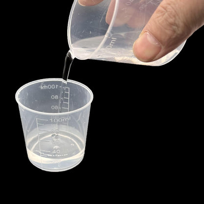 24 Pcs Clear Scale Cups, Plastic Graduated Cups 3.4Oz.3
