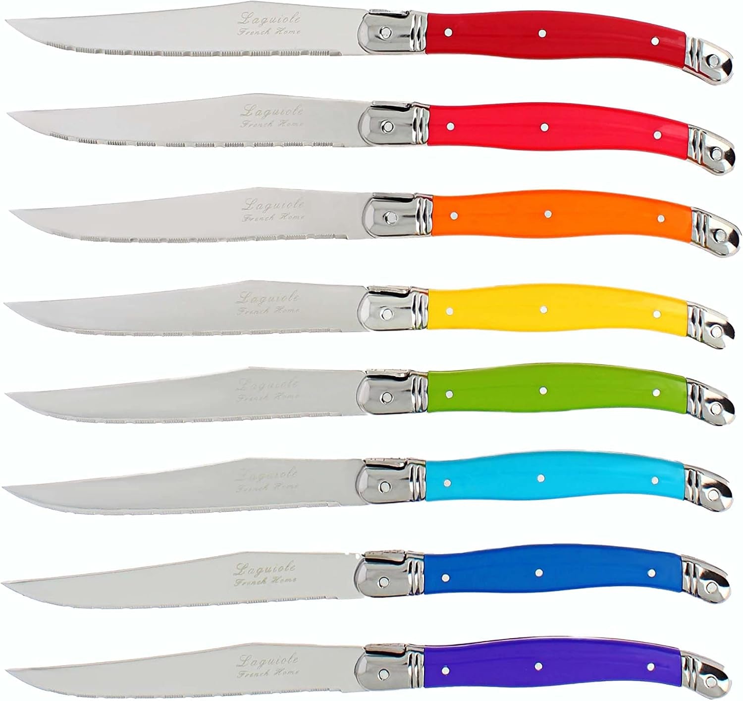set-of-8-laguiole-steak-knives-rainbow-colors