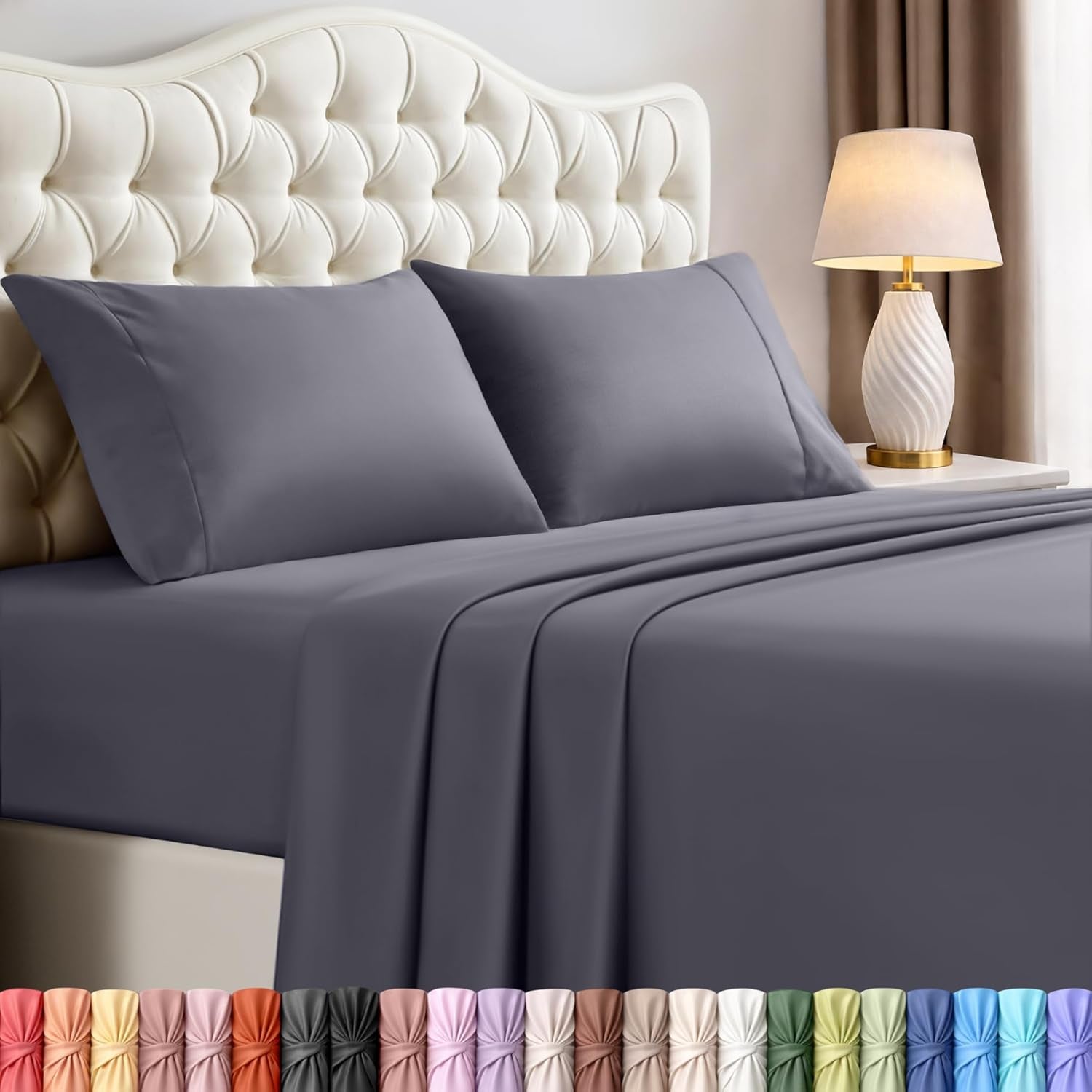 king-sheets-set-4-pieces-16-deep-pocket-hotel-luxury-bed-sheets-grey