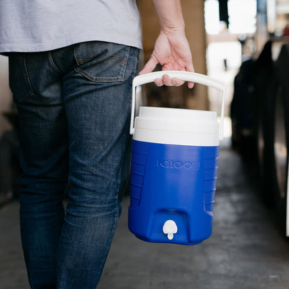 2 Gallon Portable Sports Cooler Water Beverage Dispenser, Insulated Cooler Dispenser, Majestic Blue7