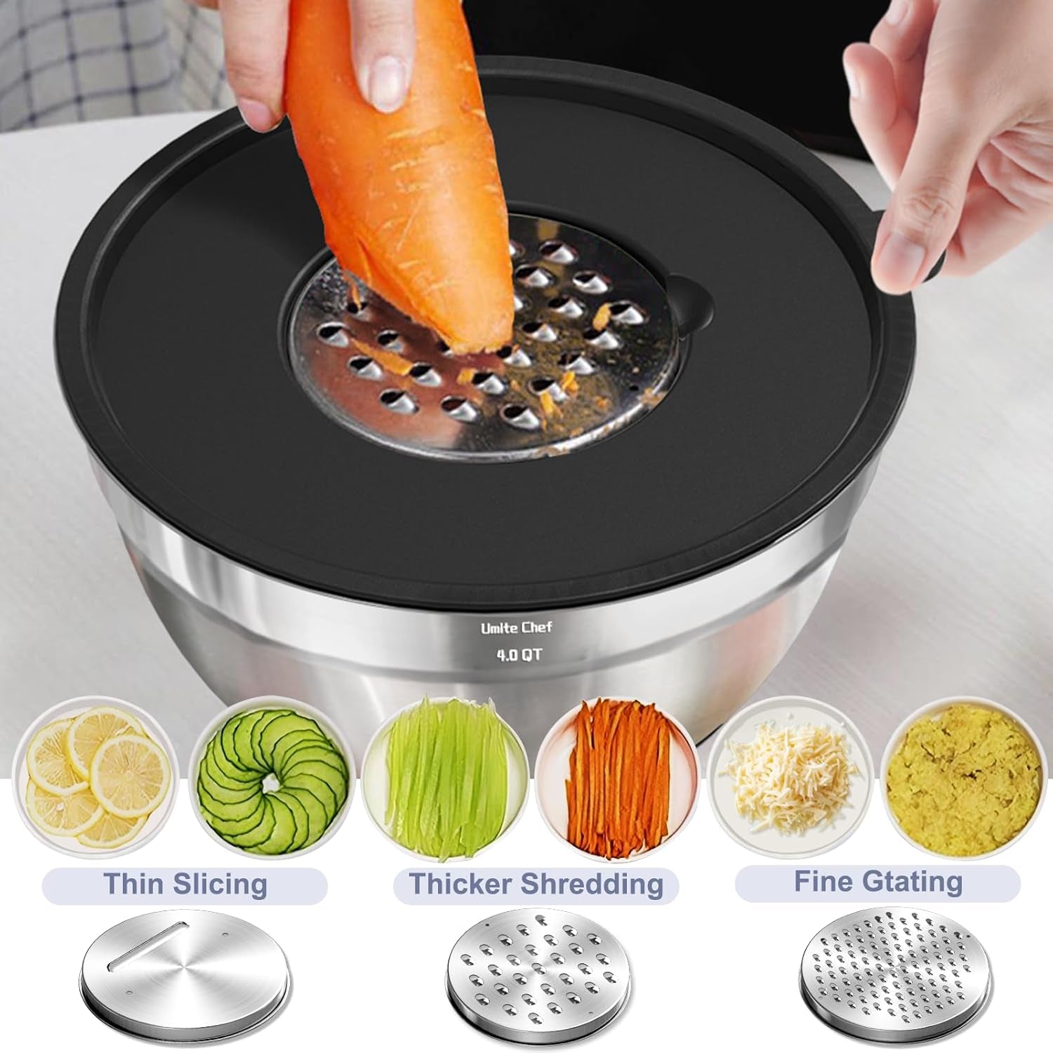 mixing-bowls-with-airtight-lids-set-8pcs-stainless-steel-nesting-bowls-set-3-grater-attachments-non-slip-bottoms-size-5-4-3-5-2-1-5qt-for-baking-mixingblack