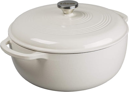 Enameled Cast Iron Dutch Oven, 7.5 Quart, Oyster & Enameled Cast Iron and Stoneware Care Kit, 12 Oz2