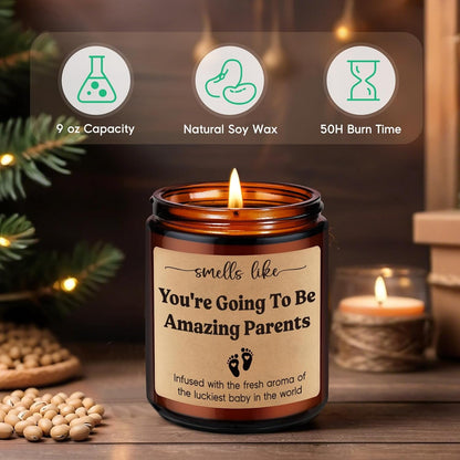 Candles, New Parents Gifts for Couples, Mom to Be, New Dad, First Time3