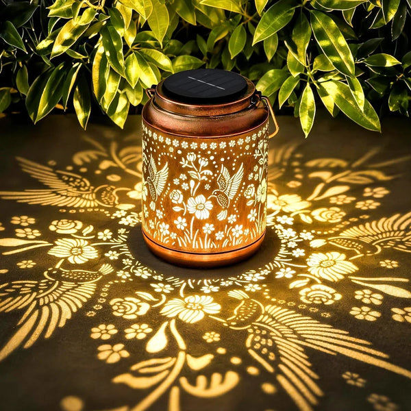 Hanging Solar Lantern Hummingbird Lights for Outdoor Table Decor1