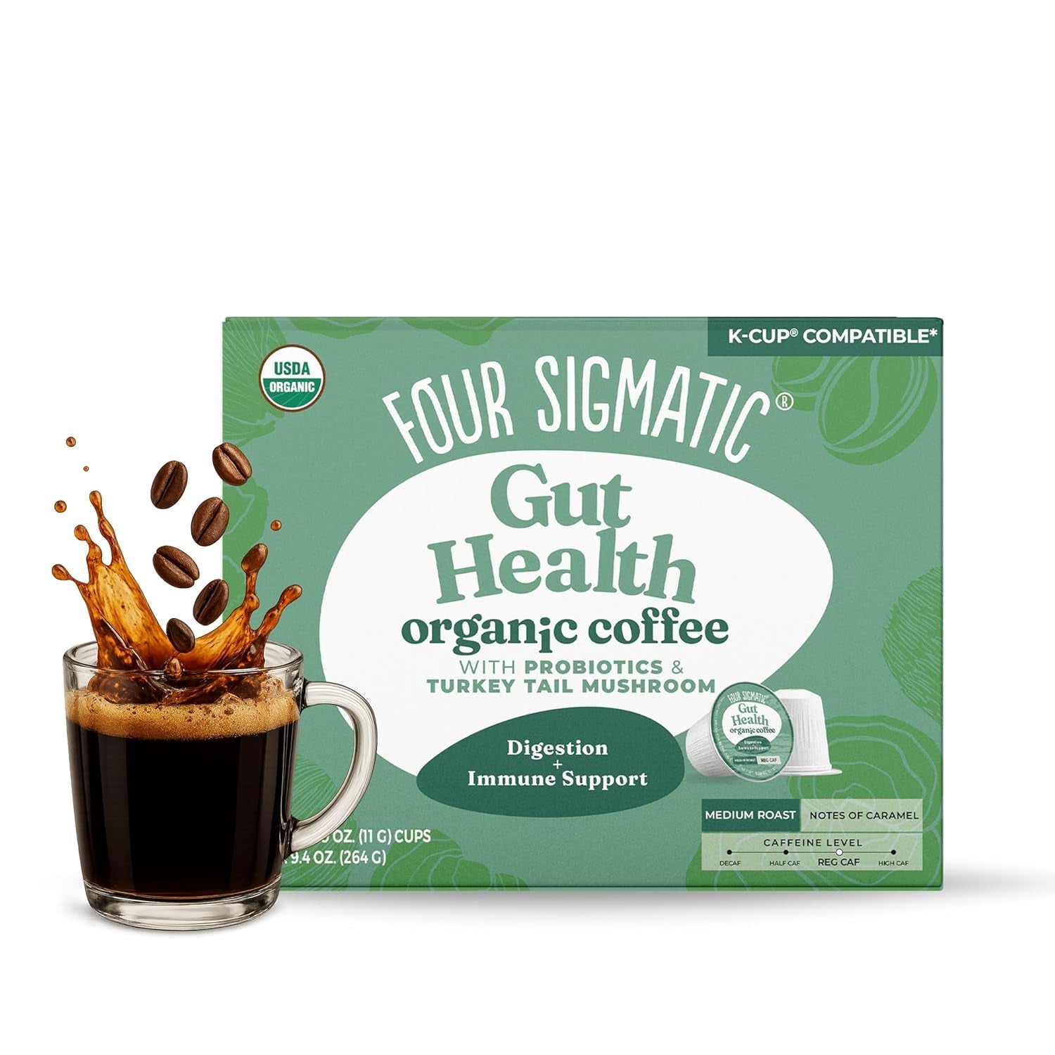 four-sigmatic-gut-health-organic-coffee-pods-medium-roast-probiotic-k-cups-with-chaga-and-turkey-tail-immune-boosting-probiotic-mushroom-coffee-k-cups-for-gut-health-and-immune-support-24-count