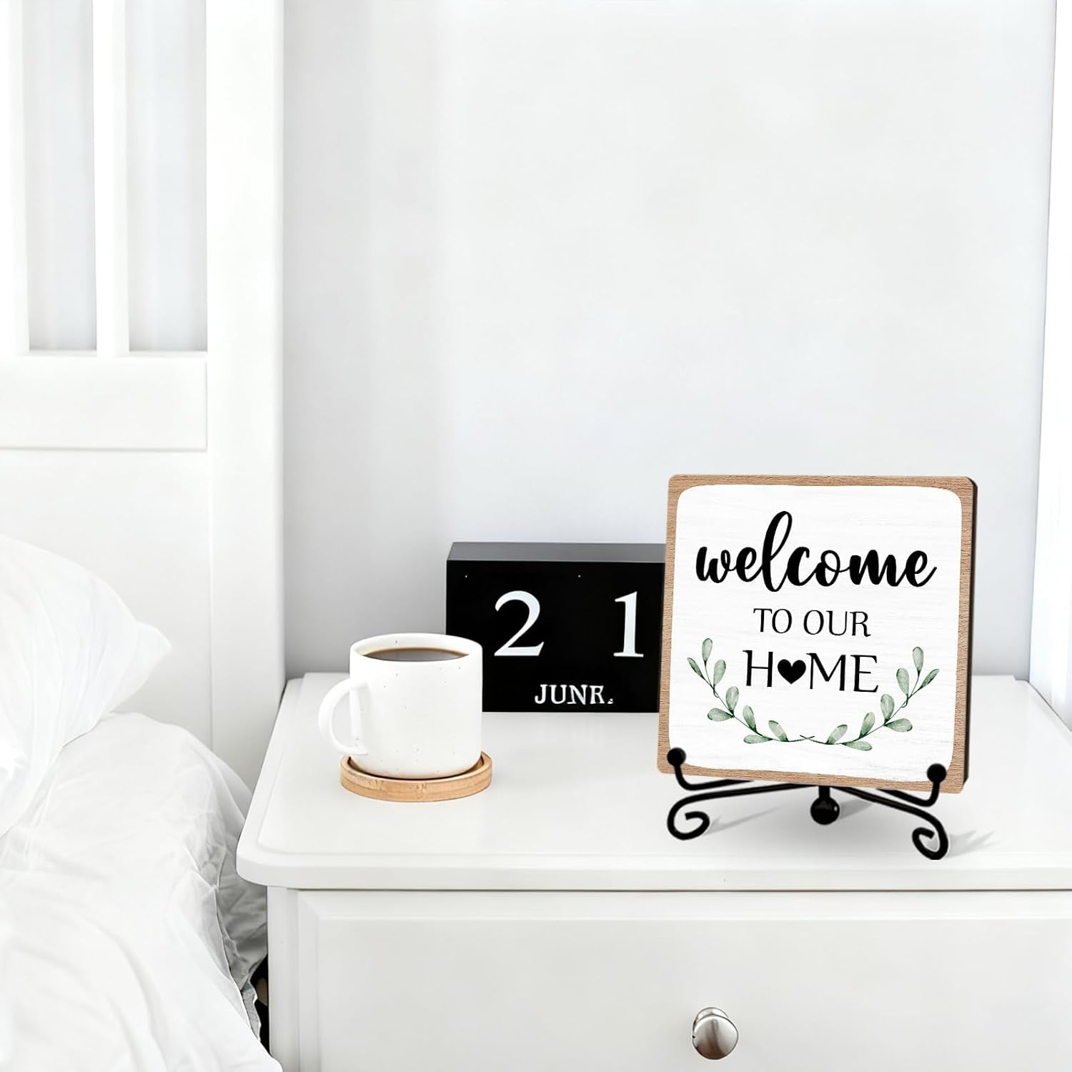welcome-to-our-home-sign-decor-rustic-home-kitchen-wooden-sign-with-iron-stand-housewarming-gift-for-living-room-bedroom-bathroom-shelf-table-a04