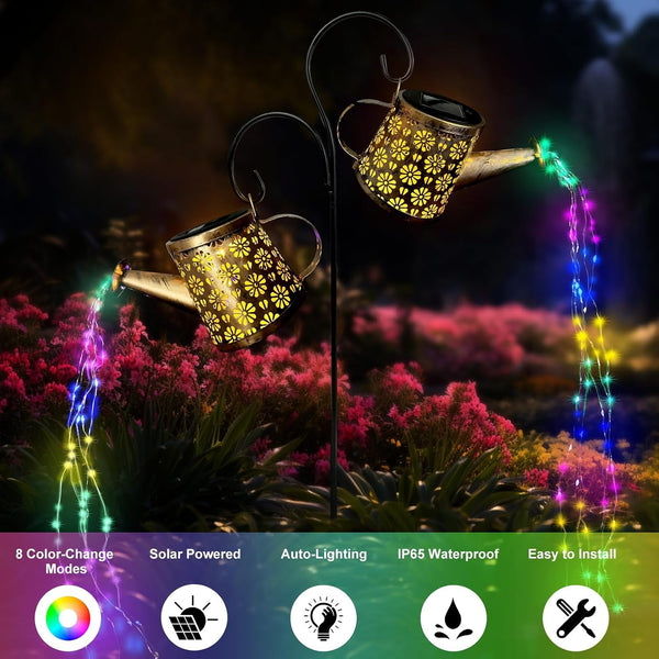 Solar Watering Can Lights Outdoor IP65 Waterproof Garden Light for Yard2