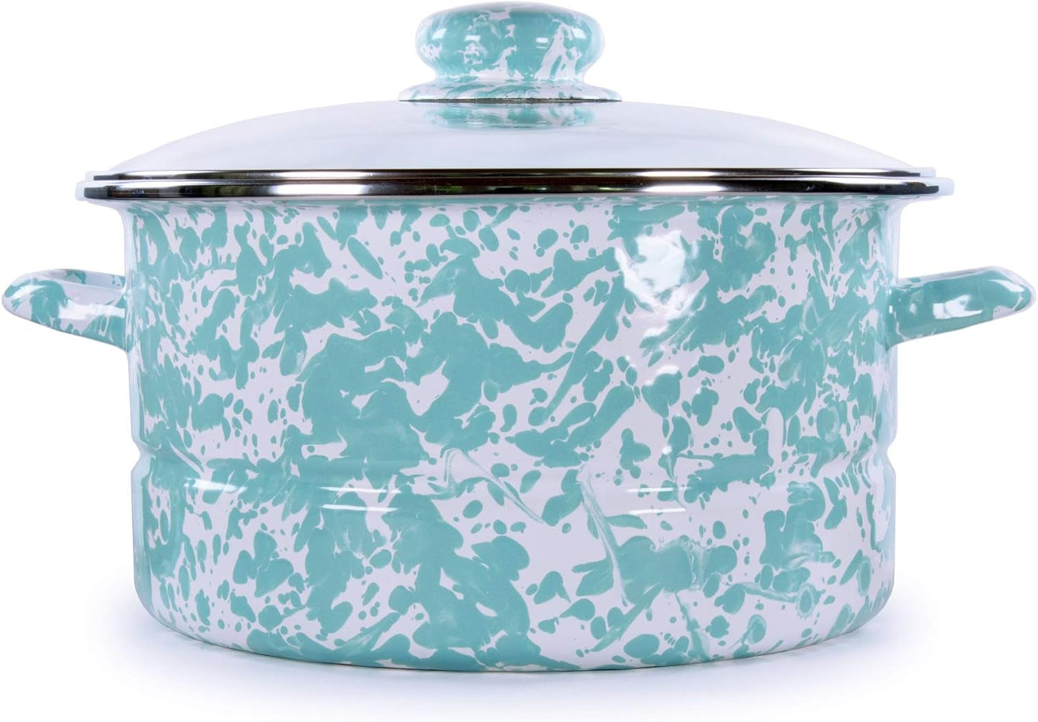 enamelware-soup-or-stock-pot-6-quart-sea-glass