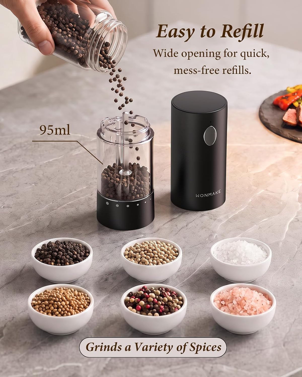 electric-salt-and-pepper-grinder-set-charging-base-automatic-rechargeable