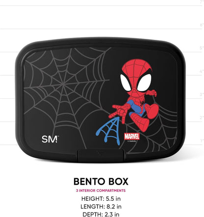 Simple Modern Marvel Spidey Kids Bento Box, Lunch Box | 3 Compartments6