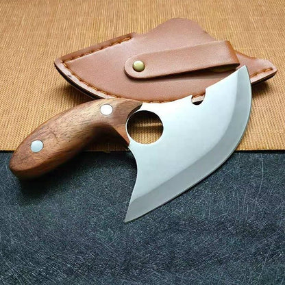 Meat Cleaver,Cleaver Knife Hand Meat Knife Grilled Meat Boning Knife Meat Knife Mongolian Boning Knife Butcher Knife Carrying Outdoor Meat Knife with Cover, LAMAJIGA58441