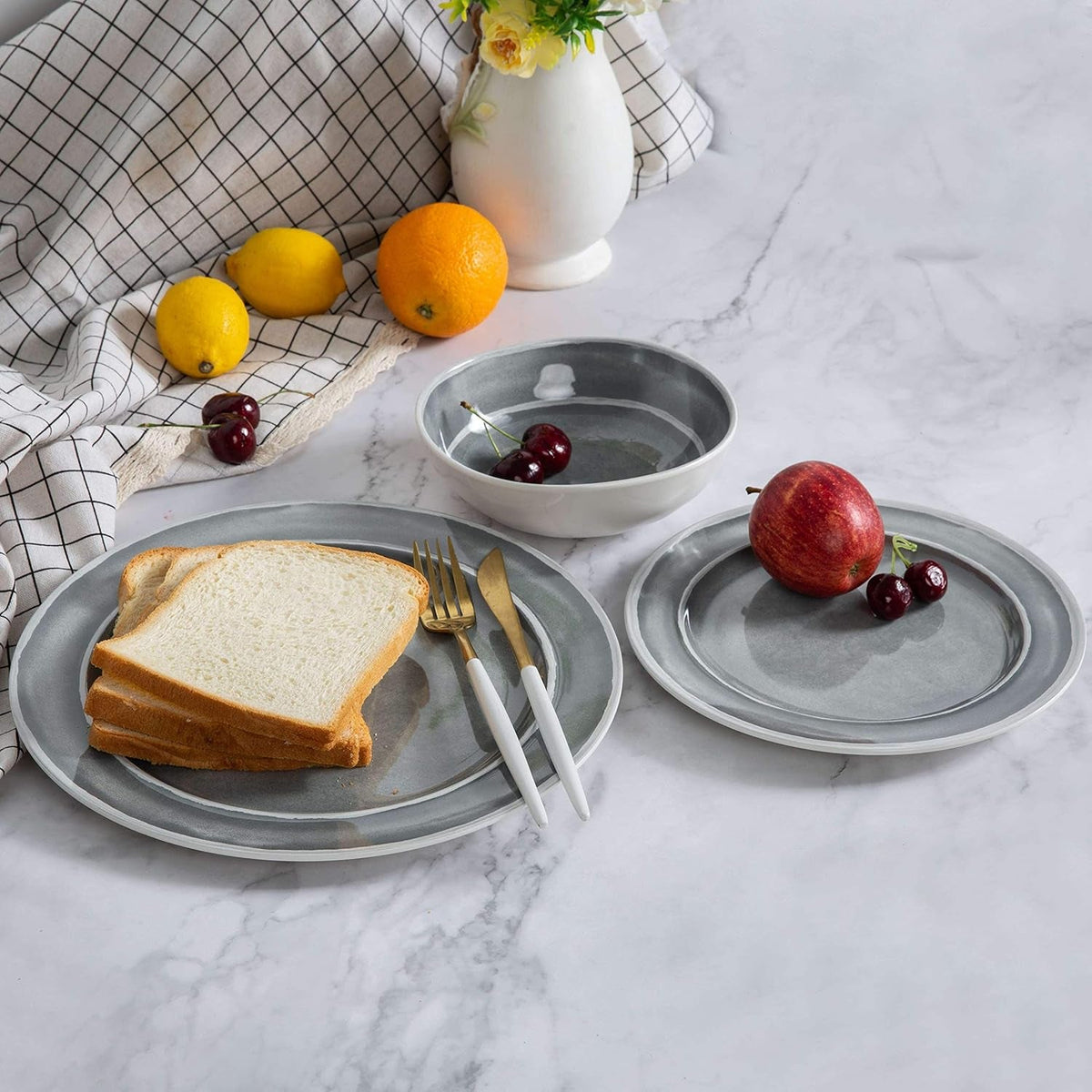 melamine-dinnerware-set-12pcs-dishes-dinnerware-set-for-4-indoor-and-outdoor-use-dishwasher-safe-break-resistant-lightweight-gray