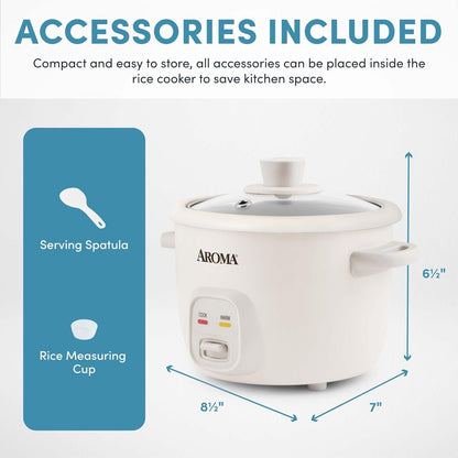 Housewares 4-Cups (Cooked) / 1Qt. Rice & Grain Cooker (ARC-302NG), White7