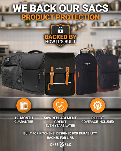 Chef Knife Bag | Premium Knife Case | Waterproof Material | Chefs Case with 30+ Pockets for Knives & Utensils | Culinary Gifts for Chefs & Students | Sturdy Travel Knife Bag (Black)8