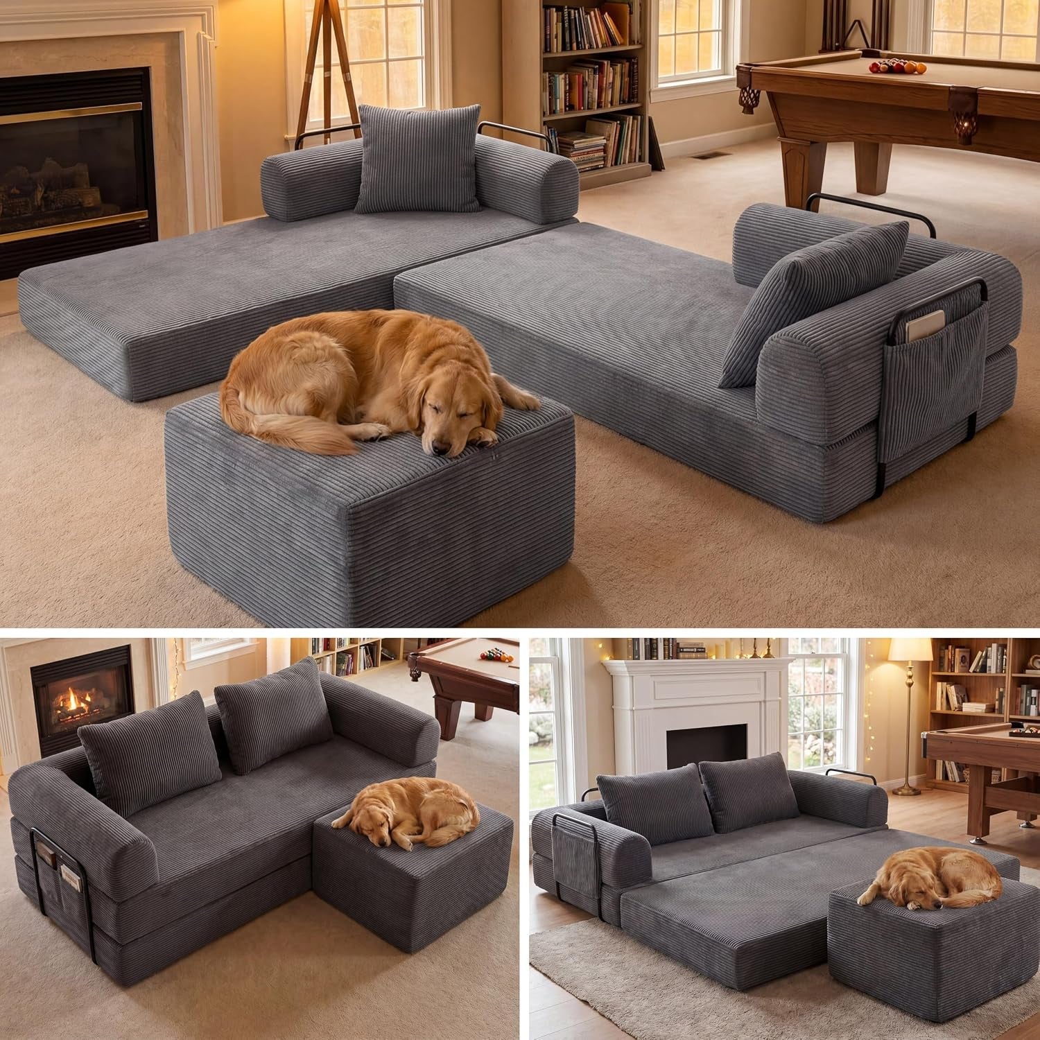 78-8-compressible-foldable-loveseat-sleeper-sofa-bed-with-ottoman-30d-powder-free-foam-corduroy-couch-space-saving-convertible-sofa-for-small-apartment-living-room-bedroom-easy-setup