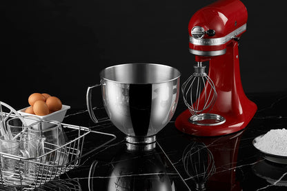 5 QT Stainless Steel Mixer Bowl Compatible with KITCHENAID TILT-HEAD STAND MIXERS 4.5-Quart (4.3 L) and 5-Quart (4.7 L) (Stainless Steel Polished)4