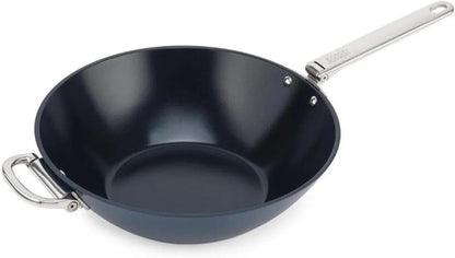 Joseph Joseph Space 12.5"" Nonstick Wok with Folding Handle, Space Saving Stir-Fry Pan, Ceramic Coating, Induction & Oven Safe1