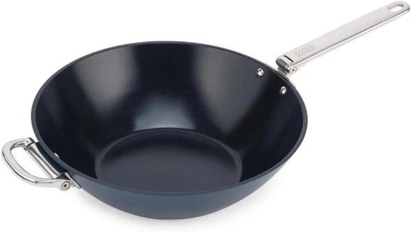 Joseph Joseph Space 12.5"" Nonstick Wok with Folding Handle, Space Saving Stir-Fry Pan, Ceramic Coating, Induction & Oven Safe1