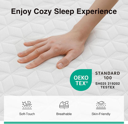 Twin Mattress 10 Inch, Twin Memory Foam Mattress | with Breathable Comfort & High-Density Support Foam for Pressure Relief & Contouring Support, Mattresses in a Box5