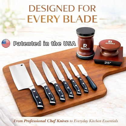 The Original Patented Knife Sharpener Kit, 4 Replaceable Ceramic Grinding Discs,Rolling Knife Sharpener 15& 20& 12& 25 Inclination Angles, Mother'S Day, Father'S Day,Birthday Give to You Love Most5