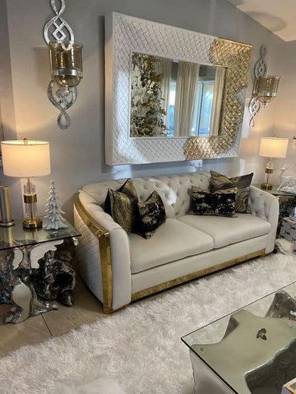 Gold Table Lamp Set of 2, 25.5" Modern Nightstand Lamp for Living Room8
