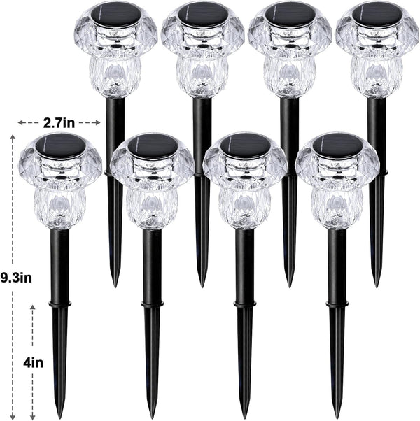 Solar Lights Outdoor 8 Pack Color Changing Mushroom Garden Lights7