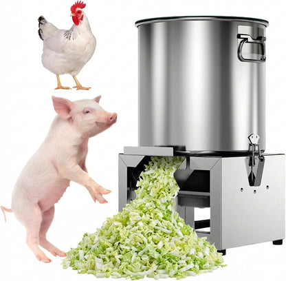 1800W Electric Vegetable Chopper Commercial Poultry Feed Processor 3500RPM Stainless Steel Heavy Duty for Chicken Duck Pig Farm Animal Feed Processing (1300W)1