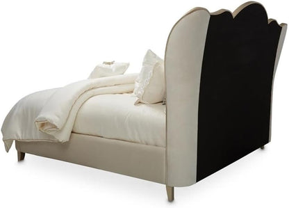 Villa Cherie Cal. King Channel Tufted Velvet Bed - Caramel5