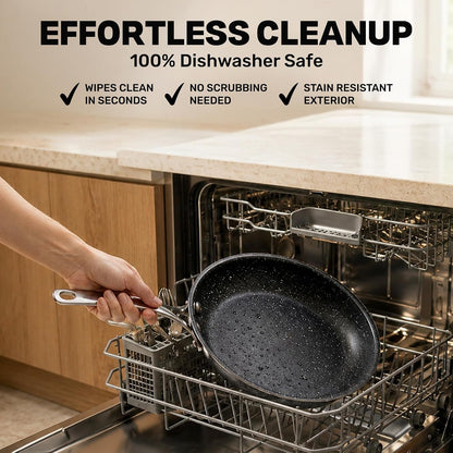 20 Pc Complete Pots and Pans Set Non Stick Cookware Set with Saute Pan, Bakeware, Steamer, Cooking Utensils, Made without PFOA PFOS, Oven and Dishwasher Safe7