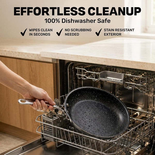 20 Pc Complete Pots and Pans Set Non Stick Cookware Set with Saute Pan, Bakeware, Steamer, Cooking Utensils, Made without PFOA PFOS, Oven and Dishwasher Safe7