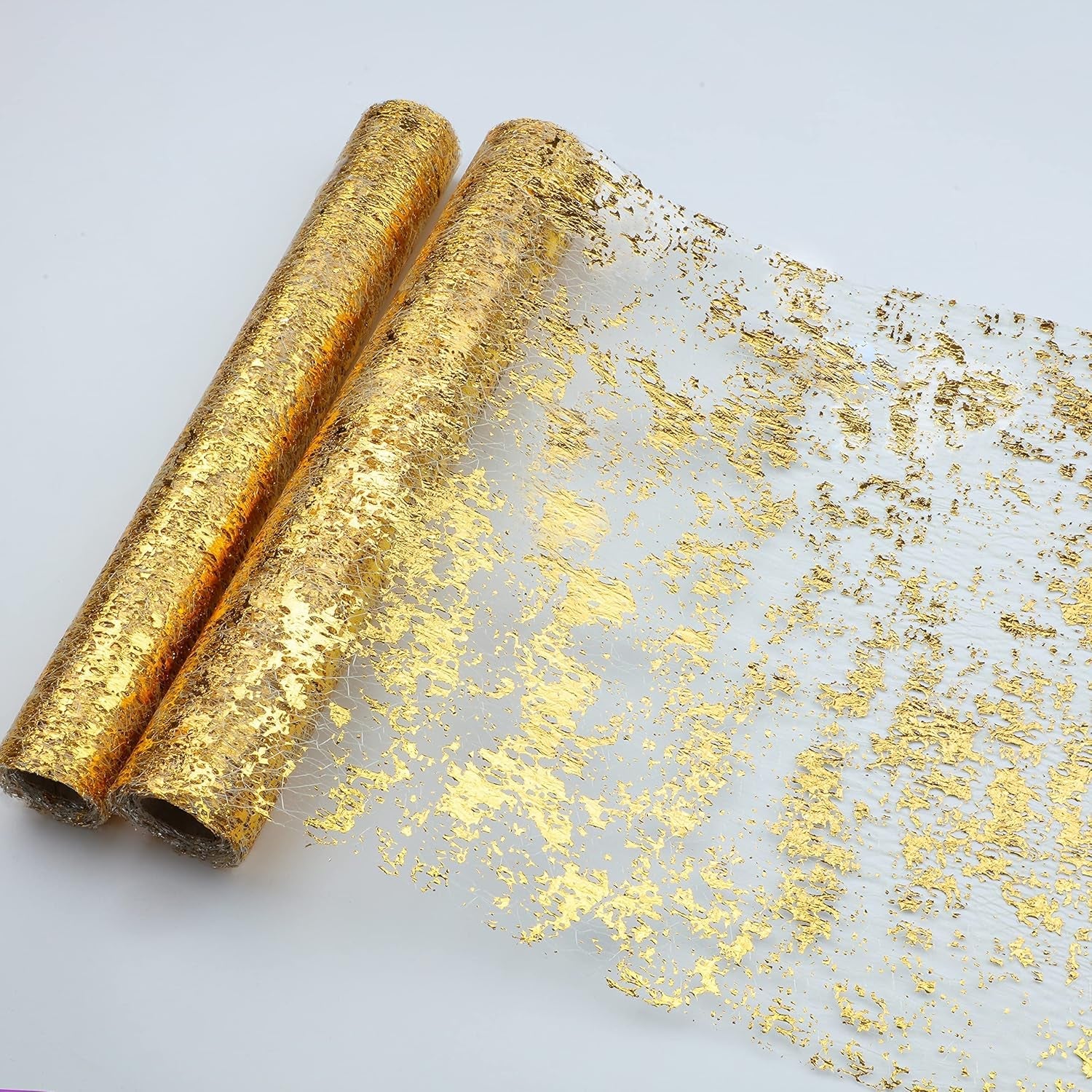 2-pieces-gold-table-runner-sequin-glitter-foil-metallic-thin-mesh-runner-roll-11x108-gold-table-decorations-for-event-party-wedding-birthday-party-christmas
