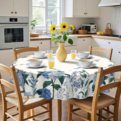 60Inch round Tablecloth Waterproof Stain Wrinkle Free Table Cover5