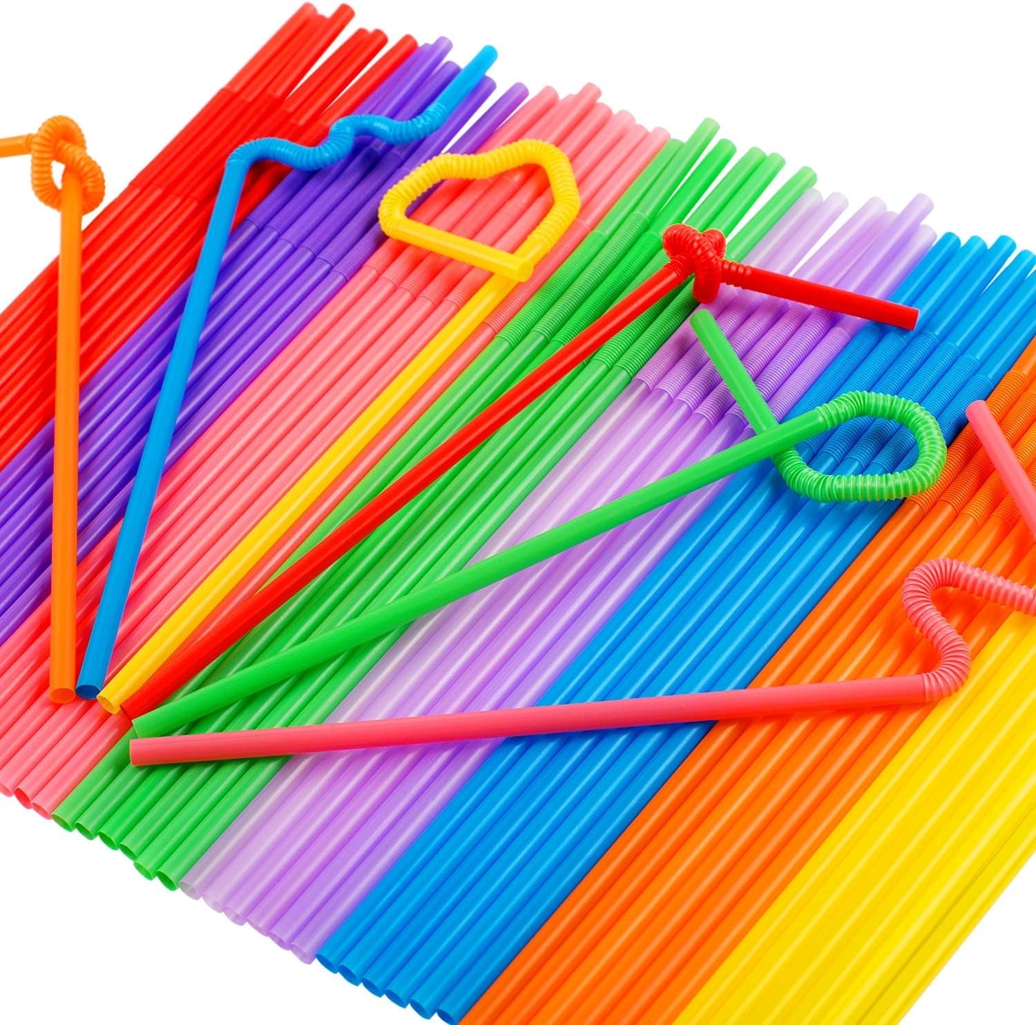 300-pcs-colorful-flexible-plastic-straws-bpa-free-disposable-bendy-straws-10-2-long-and-0-23-diameter