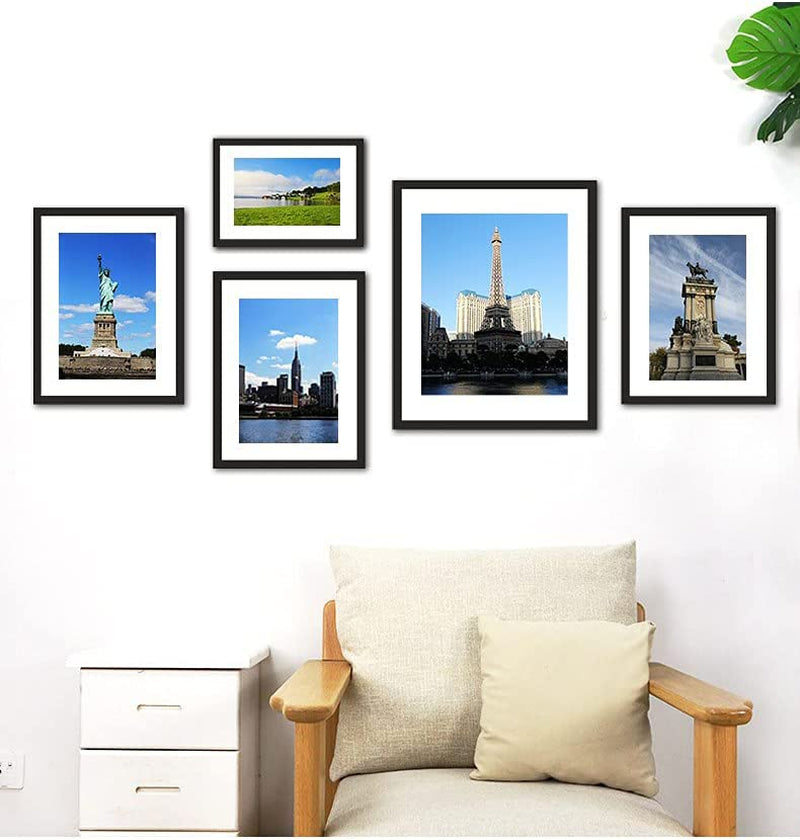 8x10-picture-frame-set-of-6-wall-or-tabletop-display-black-woodgrain