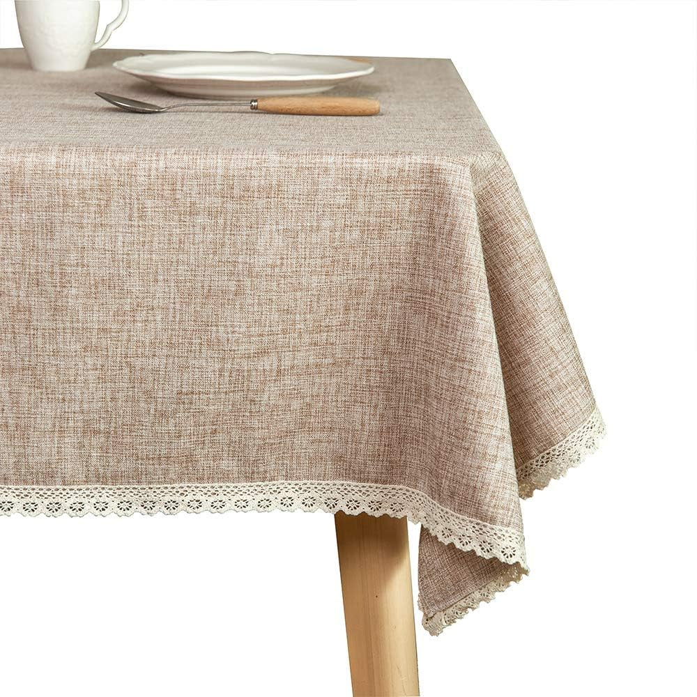 linen-rustic-burlap-washable-tablecloth-solid-heavy-weight-tan-55-x-70-rectangle-overlay-lace-edge-table-cover-for-kitchen-dinning-decoration