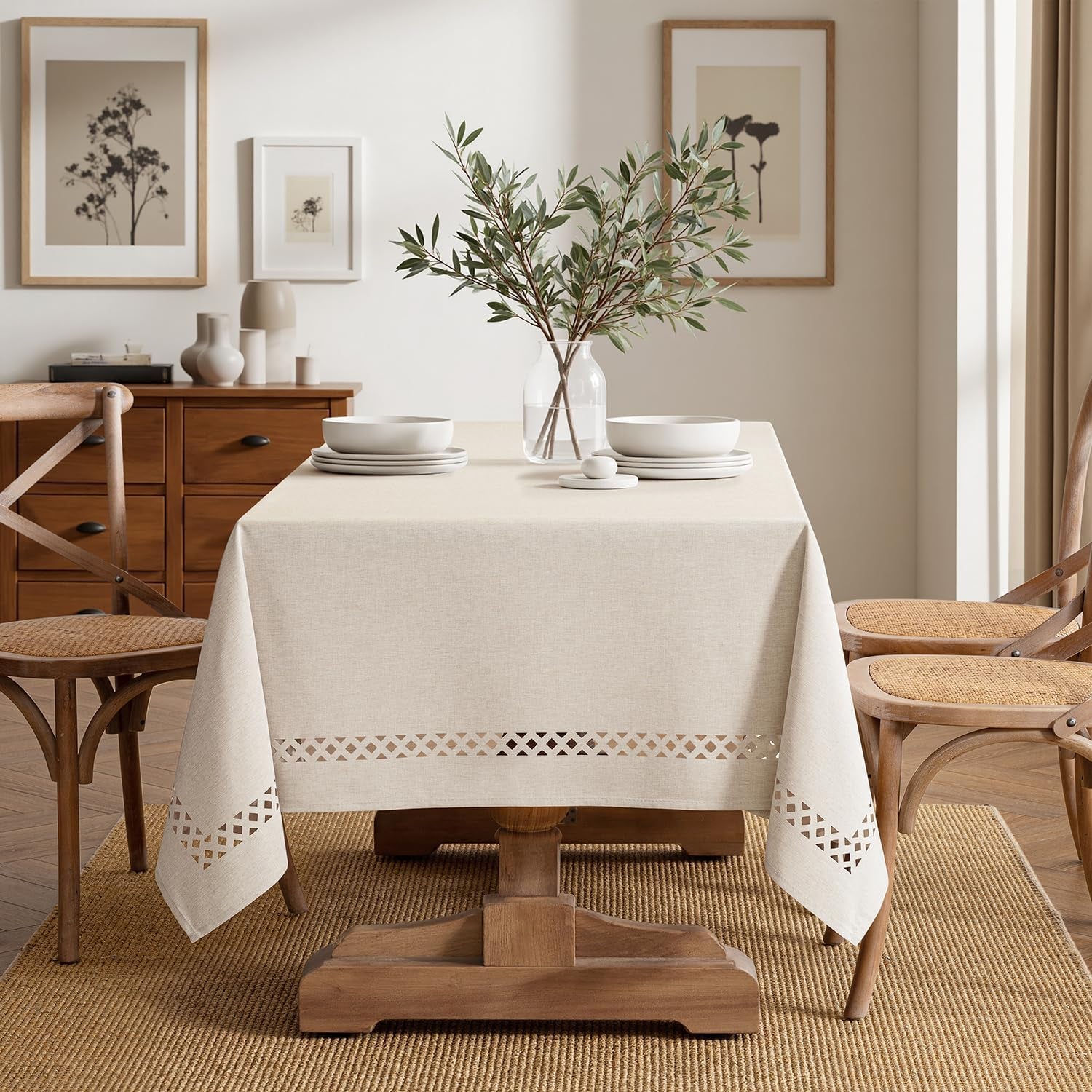 beige-rectangle-tablecloth-with-decorative-cutouts-52x70-inch-waterproof-stain-resistant-shrink-proof-table-cloth-farmhouse-style-for-dining-wedding-kitchen-party-outdoor