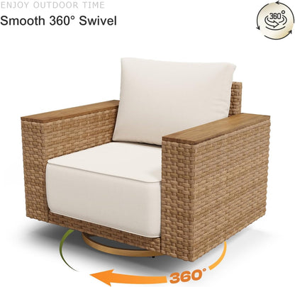10-Piece L-Shape Patio Wicker Furniture Set with 9.5" Thick Cushion5
