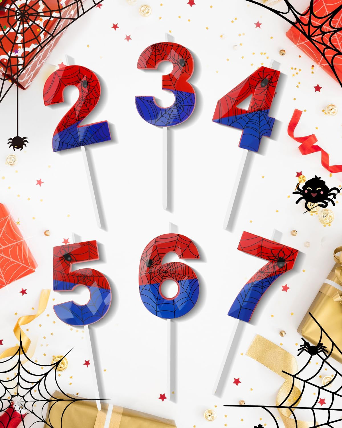 number-4-spider-themed-birthday-candle-2-68-inch-red-blue-spider-birthday-candles-number-candles-birthday-cake-toppers-web-candles-for-boy-girl-spider-party-decoration-supplies-halloween-party