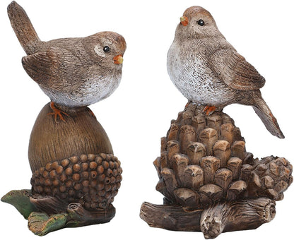 Bird Figurines for Home Decor Handcrafted Shelf & Table Birds Statue, Gift for Mom and Bird Lovers1