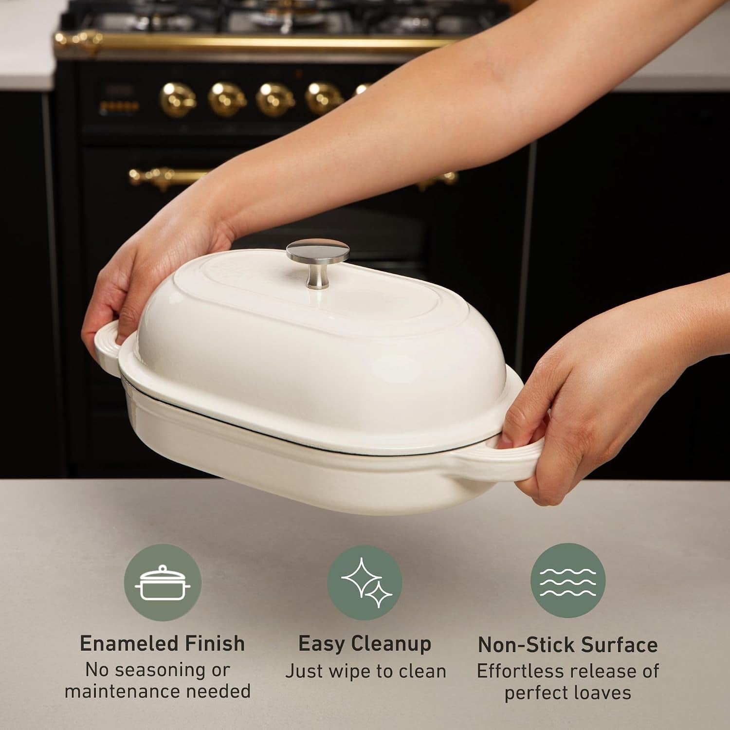 cast-iron-oval-bread-oven-10-x-6-5-rustic-dutch-oven-bread-cloche-with-steam-circulating-lid-for-perfect-sourdough